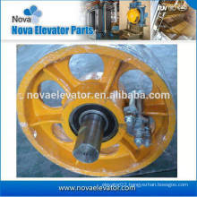 Elevator Component,Deflector Sheave, Traction Sheave,Cast Iron Pulley Sheave